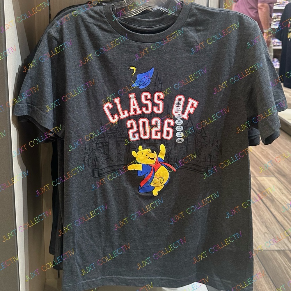 Disney Parks Disneyland Winnie the Pooh Class of 2026 Graduation Graphic Shirt
